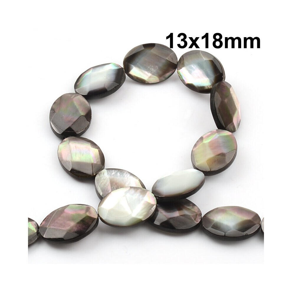 Flat Oval Shell Beads Abalone Shell 13x18mm Size Natural Shell Beads For Jewelry Making DIY Bracelet Accessories-image-OPC-PBRRTRQ-NEW