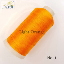 Shining Silk Nylon Stread 3Strands Thread 0.2mm approx 1800 Meter for DIY Jewelry beads/forTassel Orange/Yellow Series No.1-4