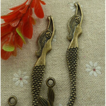 42 pieces bronze plated mermaid bookmarks 84x22mm #2062