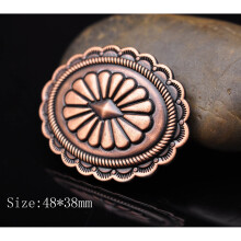 Southeast Tribal Concho For Horse saddles Headstall Leathercraft Decor Screwback Lot 6pcs