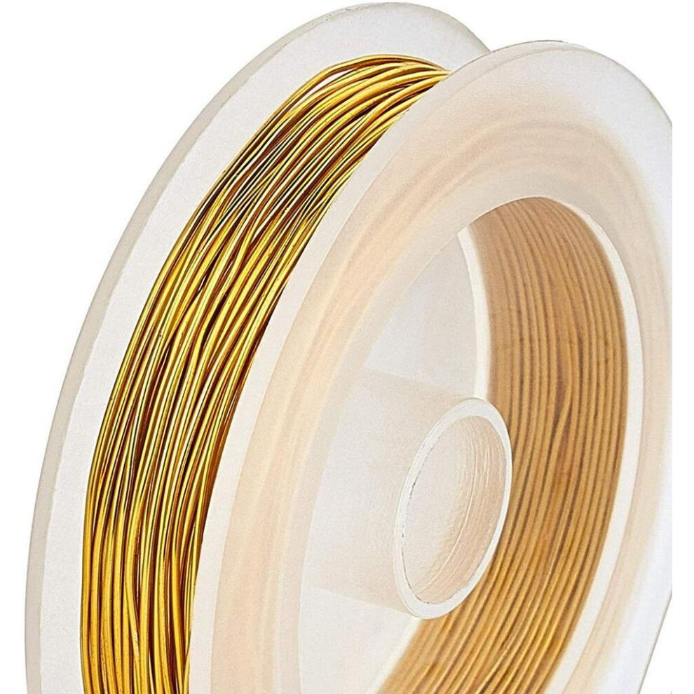 20m 0.7mm Tarnish Resistant Copper Wire Jewelry Wire for Beading Craft 65-Feet/21-Yard