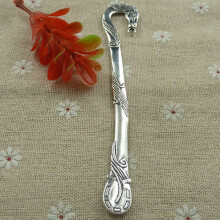 21 pieces tibetan silver horse head bookmarks 120x26mm #1096