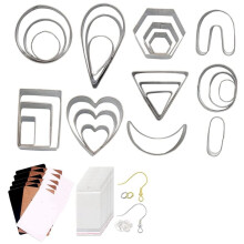 More Shape Clay Cutter For Jewelry DIY Earring Dangle Cutting Mold Pottery Ceramic Polymer Clay Tools