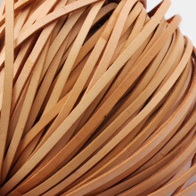 5Meters 3/4/5mm Width Natural Flat Real Leather Cord Bracelet Necklace Findings Leather Rope String DIY Jewelry