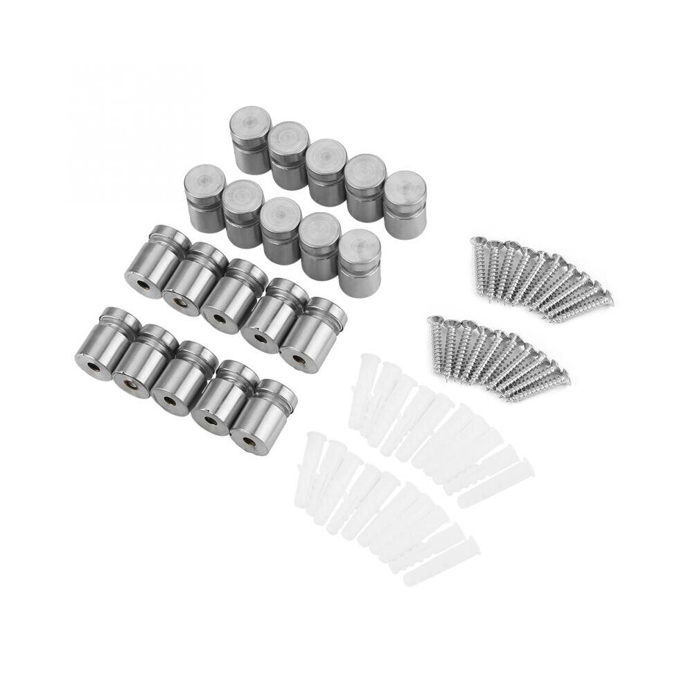 20Pcs M16*20Mm Stainless Steel Ss304 Glass Standoff Advertise Fixing Pin Sign Mounting Hardware 885486701227