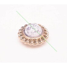 10pcs 25mm Silver Round Chain Decor Leathercraft Belt Wallet Clothes Accessories Silver Pearl Bead Concho Screwback