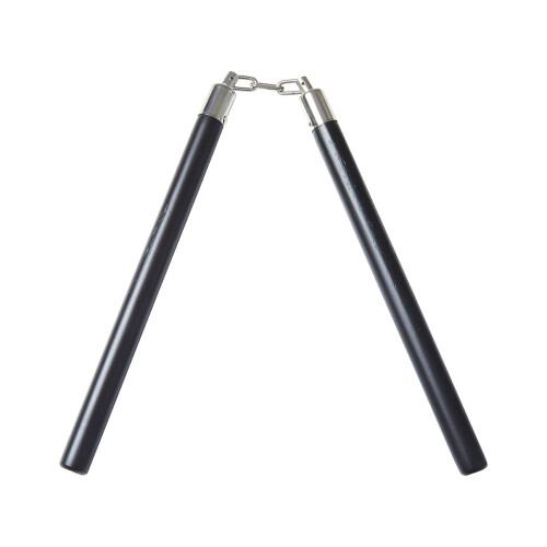 COMPETITION WOODEN SPEED NUNCHUCKS CHAIN 11" - BLACK
