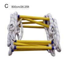 ( 800cm/26.25ft) Resin Fire Fighting Rope Ladder Rescue Training Escape Rope Ladder