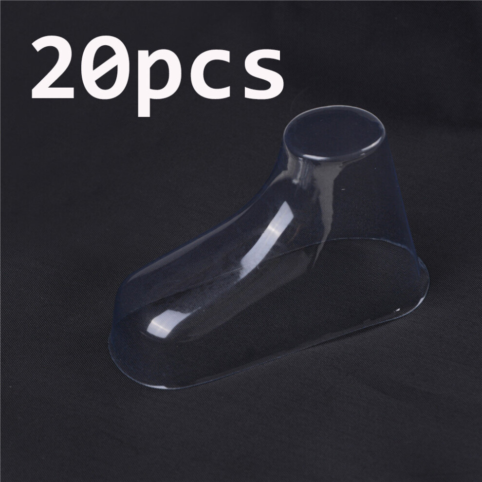 20Pcs Clear Plastic Baby Feet Display Baby Booties Shoes Socks Showcase Feet Display Half Boots Shoes Transparent PVC About