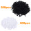 200pcs Plastic Ball Earring Posts Studs Ear Piercing Retainers with 200pcs Clear Silicone Earring Backs for Sensitive Ears 2