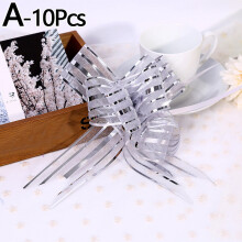 10Pcs Gift Packing Pull Flower Ribbon Bow Candy DIY Box Accessories Diy Wedding Car Decor Supplies Wedding Party Car Decoration