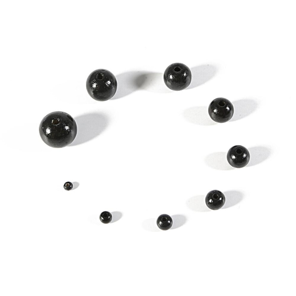 (Black-6mm about 100pcs Other) 20-100Pcs/lot 4 6 8 10 12 14 16 18 20mm Natural Wood Beads Brown Red Round Ball Spacer Loose Beads for DIY Jewelry Maki-image-OPC-PBRS2JP-NEW