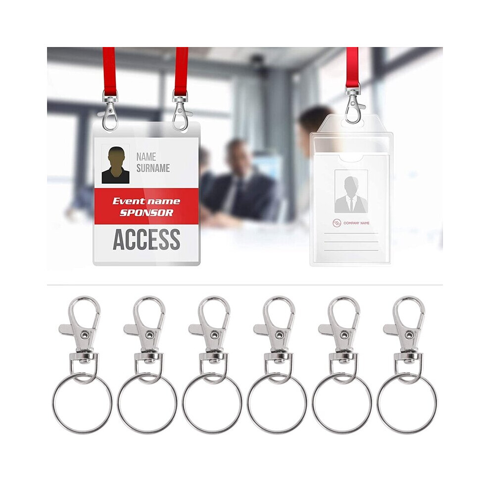 120 Rotating Snap Hooks With Key Ring, Metal Lobster Claw Clasp, Key Ring 885486701494