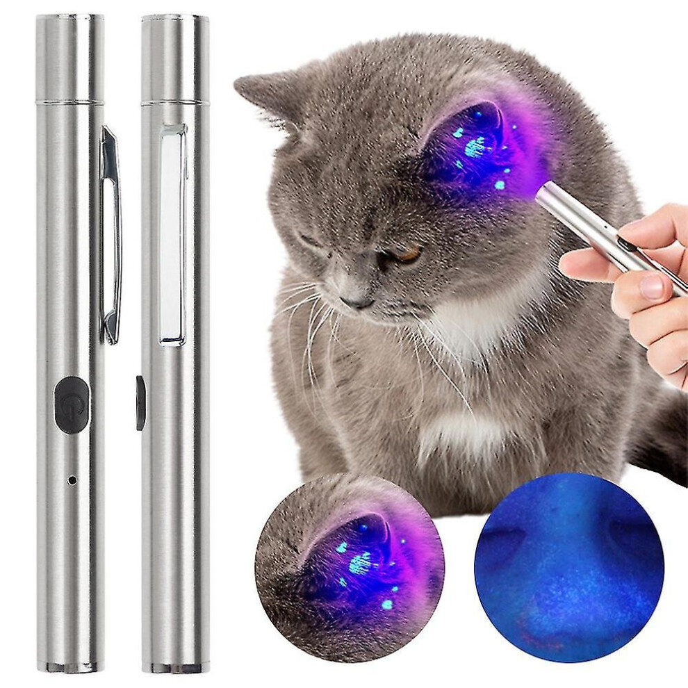 Dog Cat Fungus Detection Wood's Light Usb Moss Light Pet Skin Disease 365 Uv Black Mirror Detection Lamp