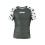 (X-Large) SCRAMBLE BAKA SHORT SLEEVE RASH GUARD - KHAKI 1