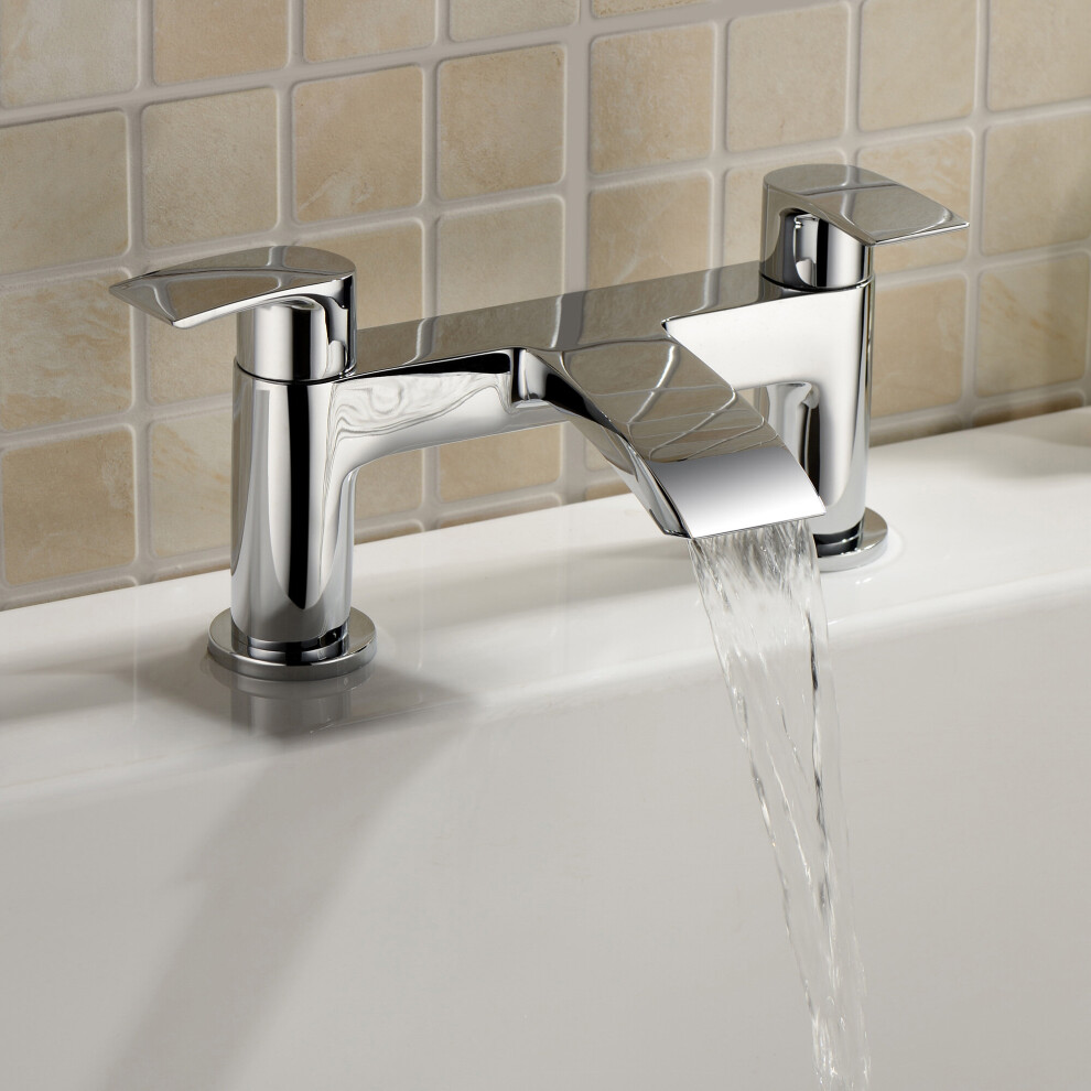 Vigan Waterfall Basin Mono & Bath Filler Mixer Tap Chrome