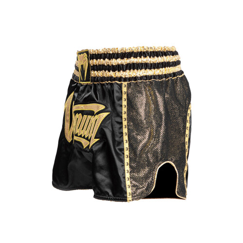(X-Large) VENUM ABSOLUTE 2.0 MUAY THAI SHORTS - BLACK/GOLD 2