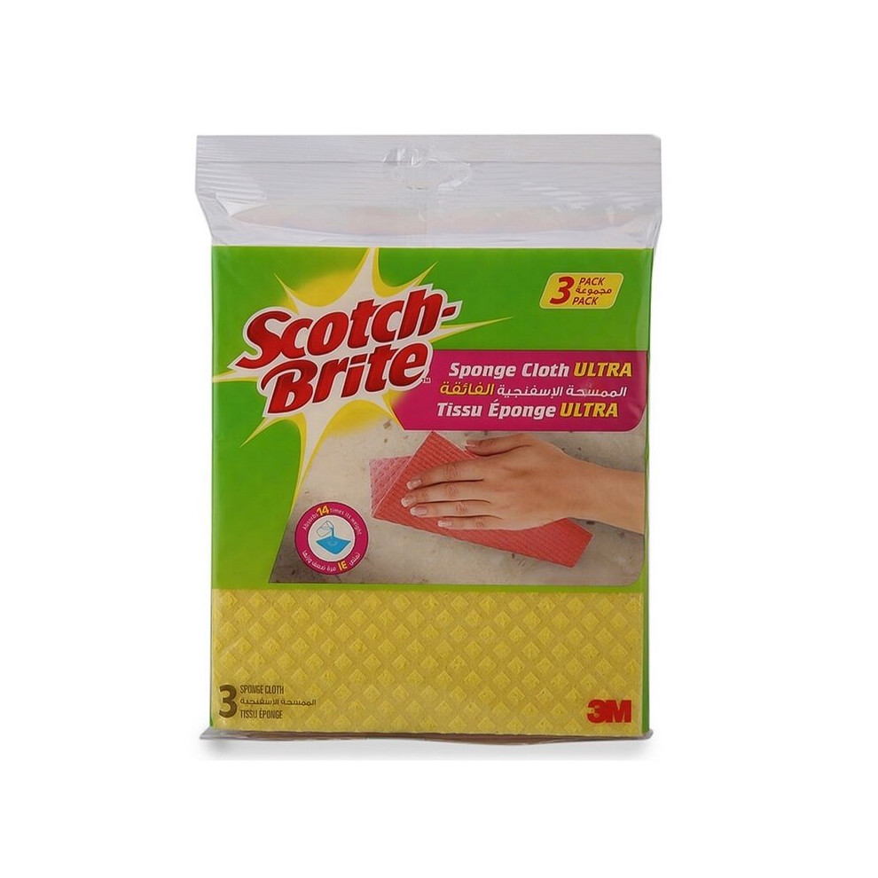 Scotch Brite Scotch-Brite Sponge Cloth (3 Pc.) 3M