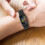 (Black) Silicone Watch Strap for Fitbit Charge 5/4/3/3SE 4