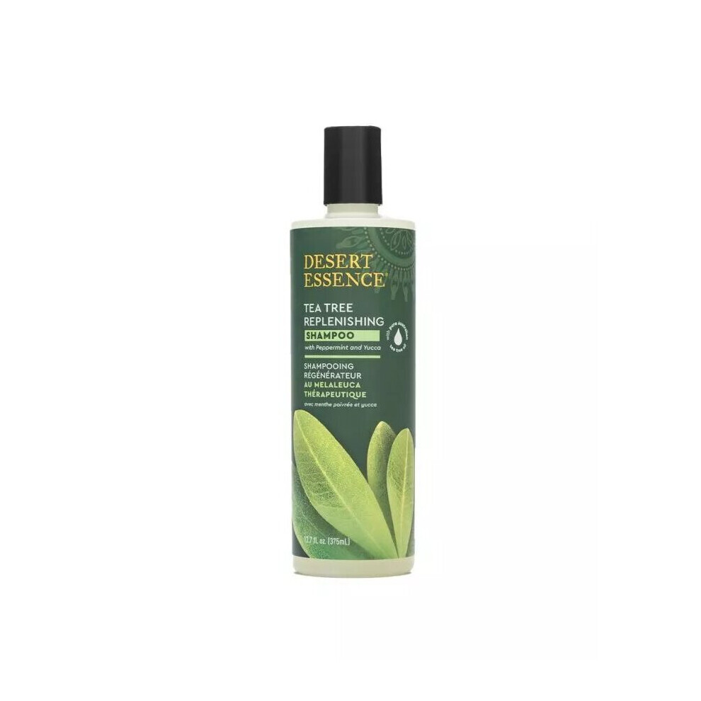 Desert Essence Tea Tree Daily Replenishing Shampoo 375 mL