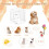 Costway 4 - Panel Dog Gate Step Over Dog Barrier Folding with 2 Removable Feet 4