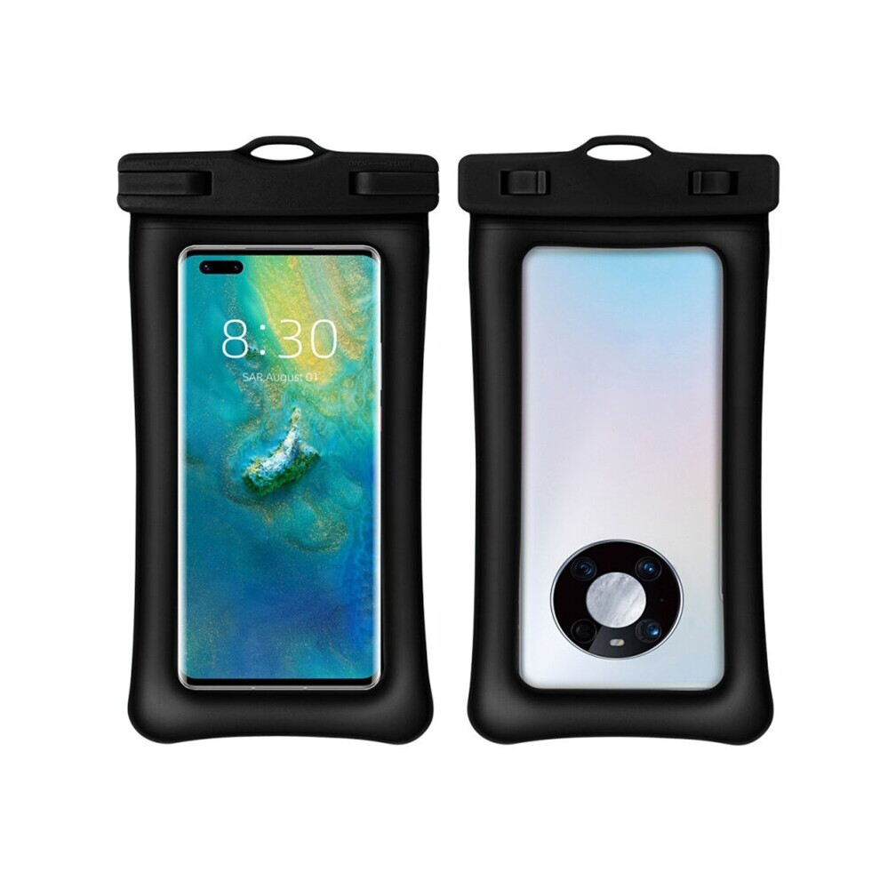 Float Dual Airbag Waterproof Bag Mobile Phone Case Cover Dry Pouch Universal Diving Drifting Bag For Up To 7.2In Phone 885485974769