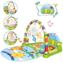 4-in-1 Baby Mat Kick and Piano Gym Music and Soft Light Detachable Activity Toys Kids Comfy Crawling Mat Baby Sensory Mat Great Gift