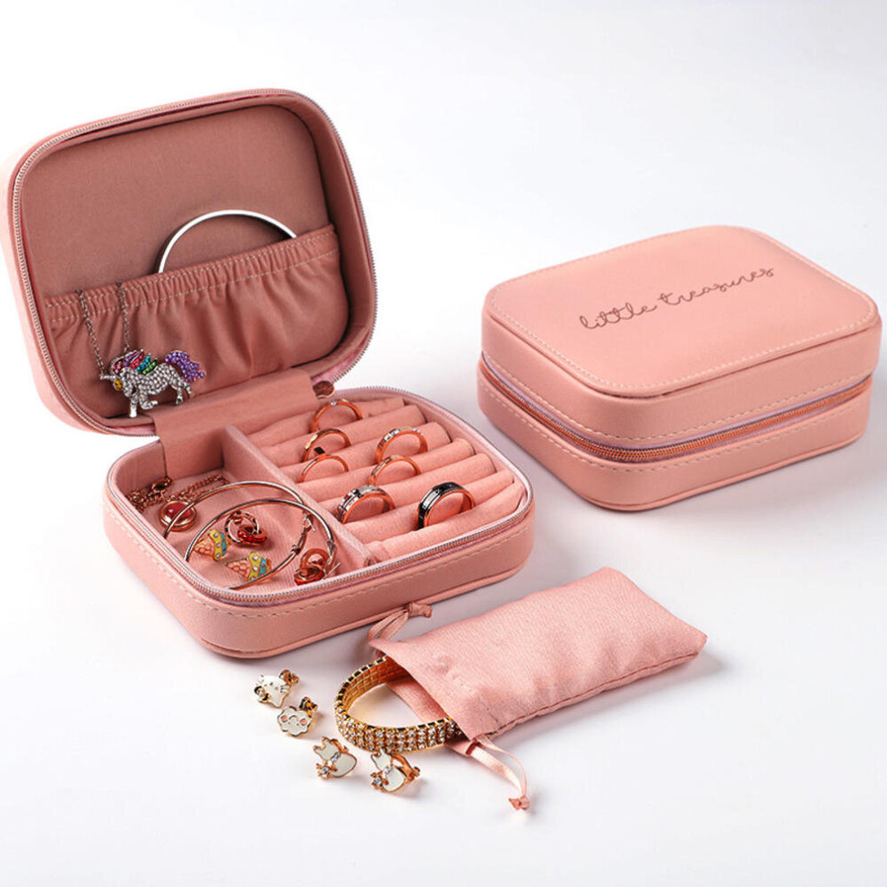1pc Mini Portable Leather Jewelry Box Small Rings Earrings Necklace Organizer with Pouch Outdoor Travel Ornaments Packaging Case-image-OPC-PBRSMG2-NEW