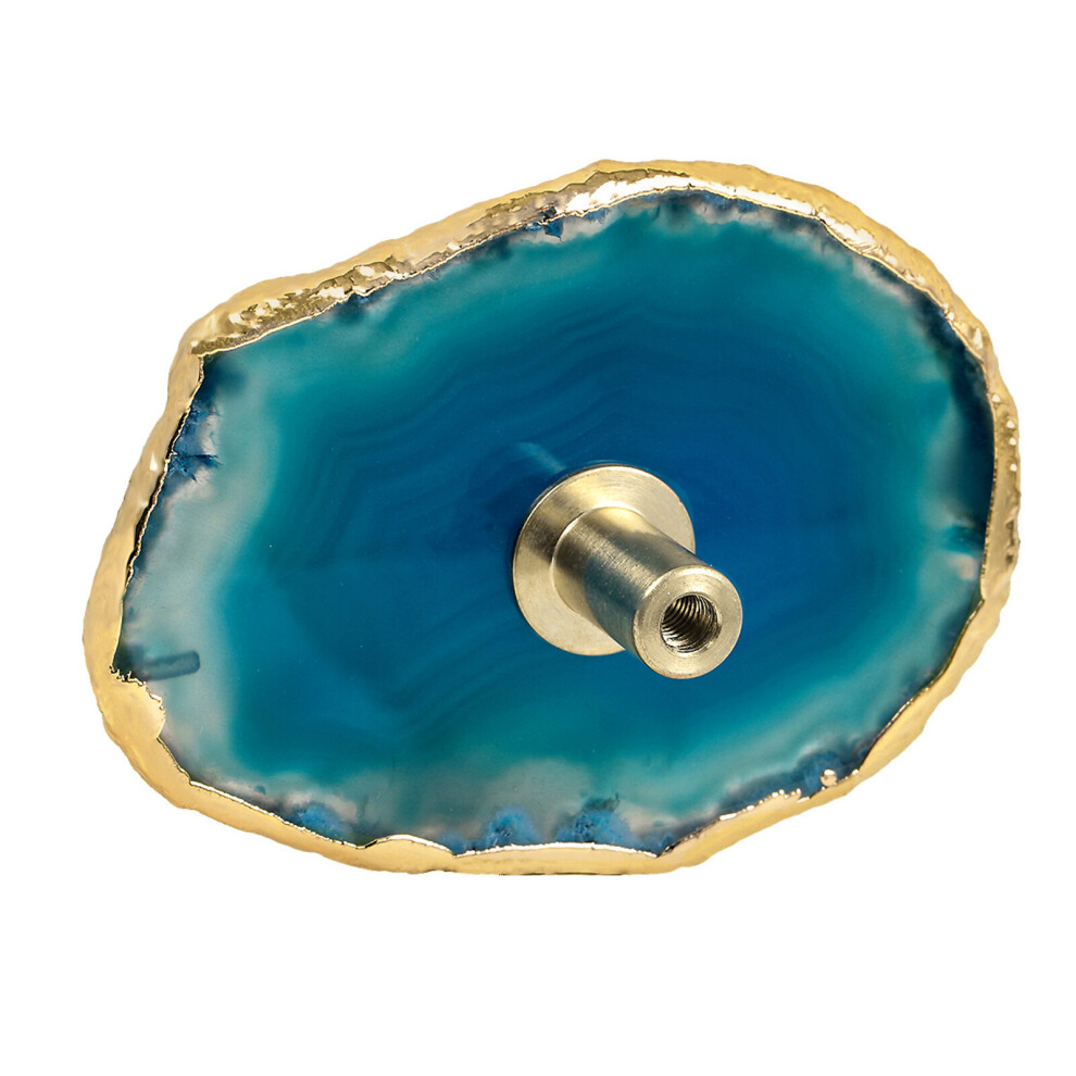 Irregular Stained Agate Slice Drawer Cabinet Pulls Knobs Dresser Cupboard Door Brass Handle Wall Hangings Hooks Furniture Decor 885485978590