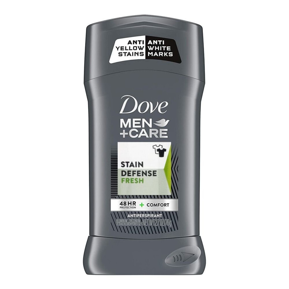 Stay Fresh and Protected: Dove Men+Care Stain Defense 48H Fresh Antiperspirant Deodorant Stick - for Long-lasting Confidence. 76g