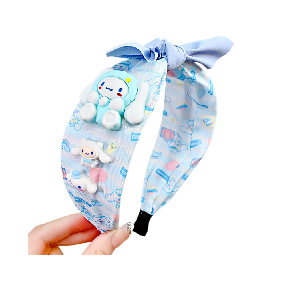 (Cinnamoroll) Sanrio Kuromi Melody Cinnamoroll Cartoon Wide Hairhoop Girl Hair Accessory Gifts