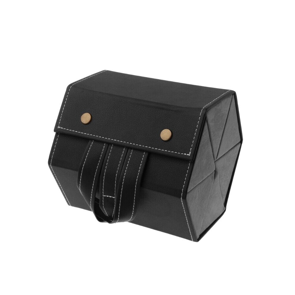 6 Slots Foldable PU Leather Sunglasses Eyeglasses Travel Organizer Case Multiple Hanging Eyewear Holder Display