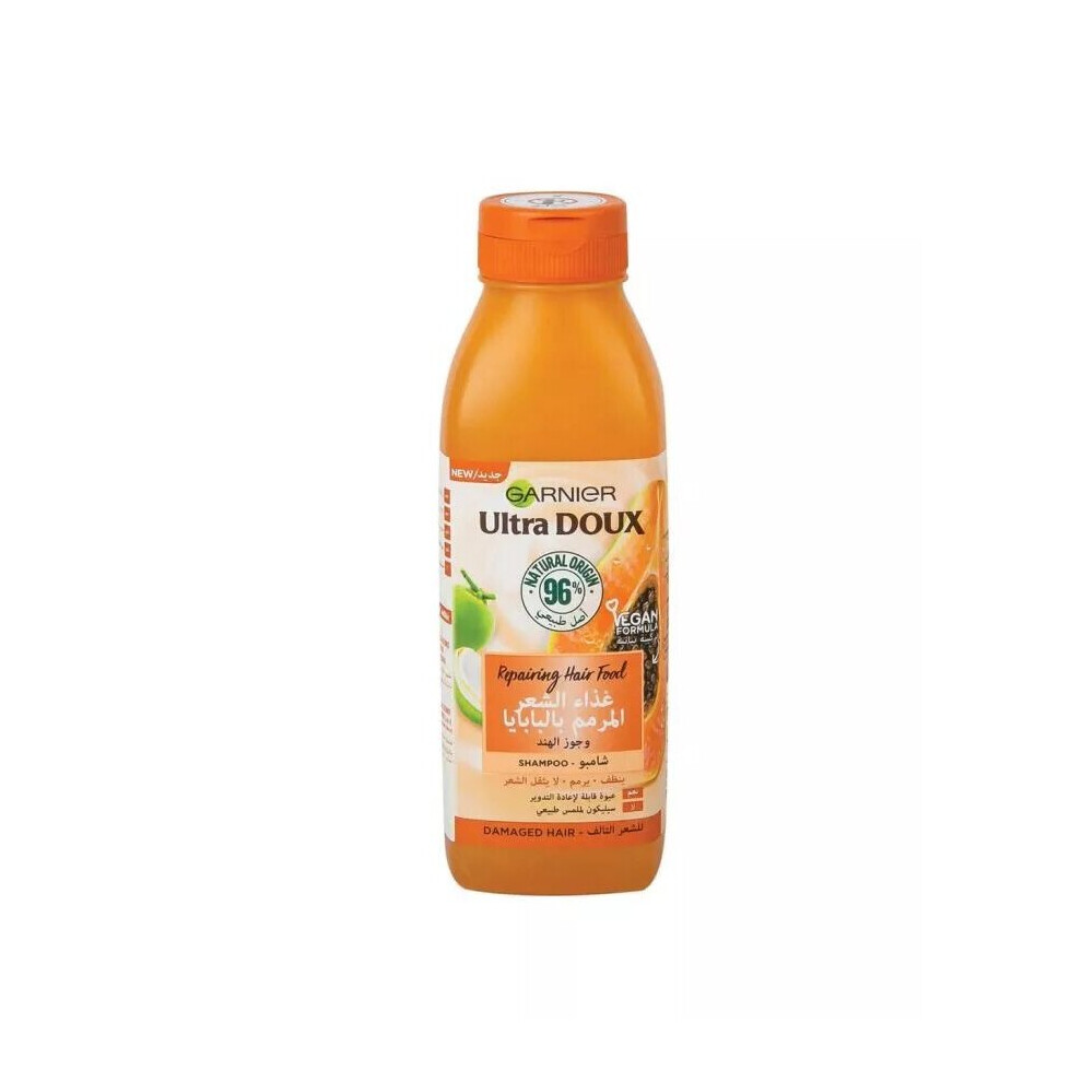 Garnier Ultra Doux Repairing Hair Food Shampoo Papaya 350 mL