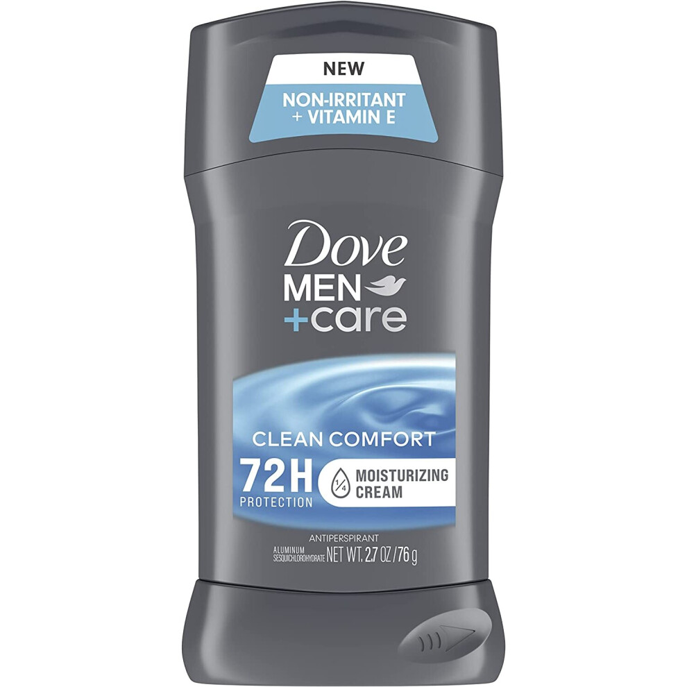 Men's Dove +Care Antiperspirant Deodorant Non-Irritant Clean Comfort 48-Hour - 72G