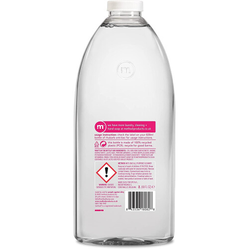 Method Method Antibacterial Spray Refill, All Purpose Cleaner, Wild Rhubarb, 2L 1