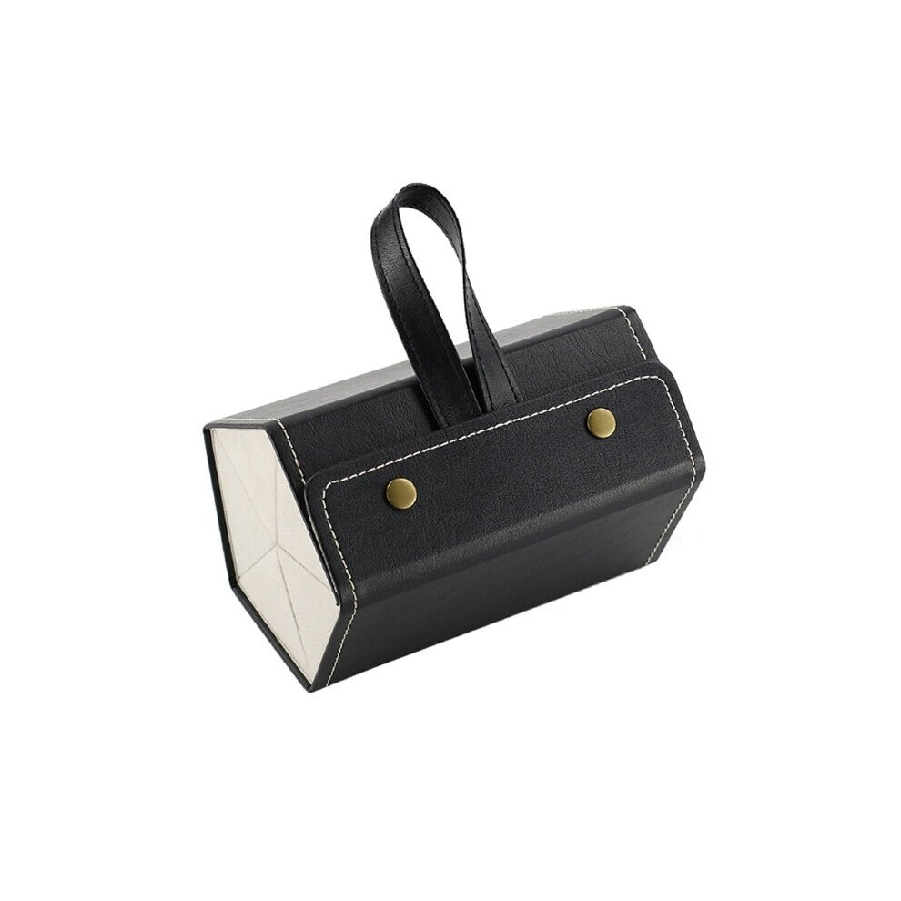 5 Slots Foldable PU Leather Sunglasses Eyeglasses Travel Organizer Case Multiple Hanging Eyewear Holder Display Drop