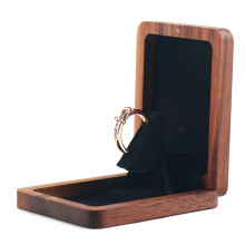 Wooden Wedding Ring Bearer Decorative Sturdy Rustic Storage Magnetic Rustic for Ceremony Engagement Anniversary Men