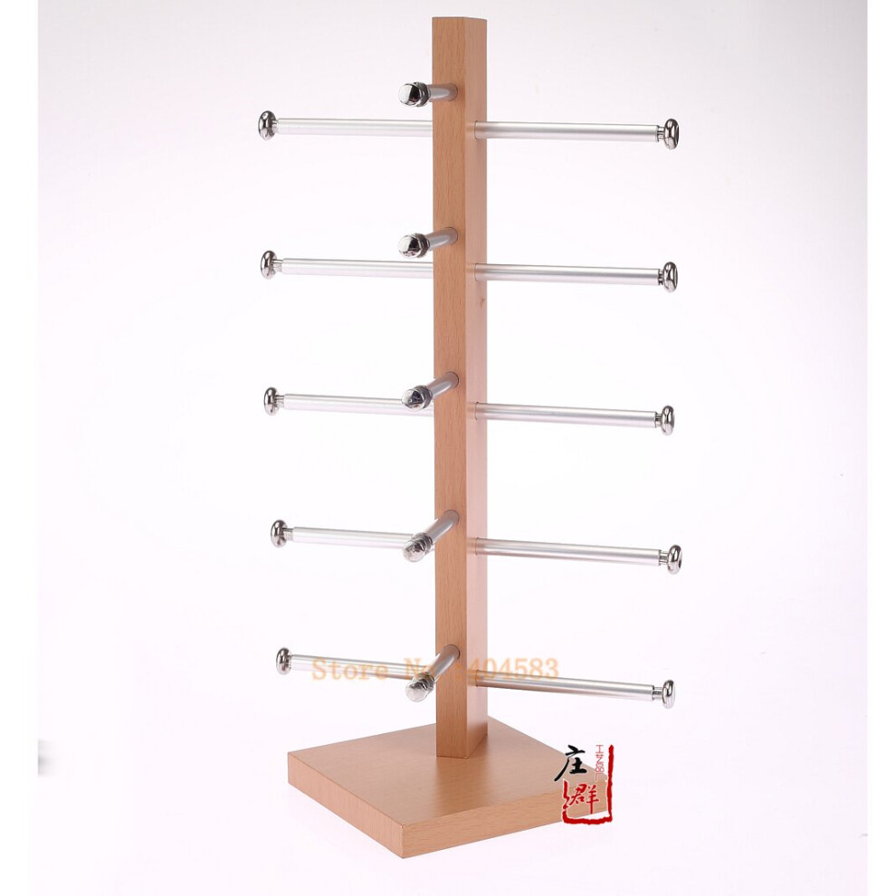 5 Layer Single-Sided Eyeglasses Eyewear Sunglasses Storage Display Organizer Stand Rack