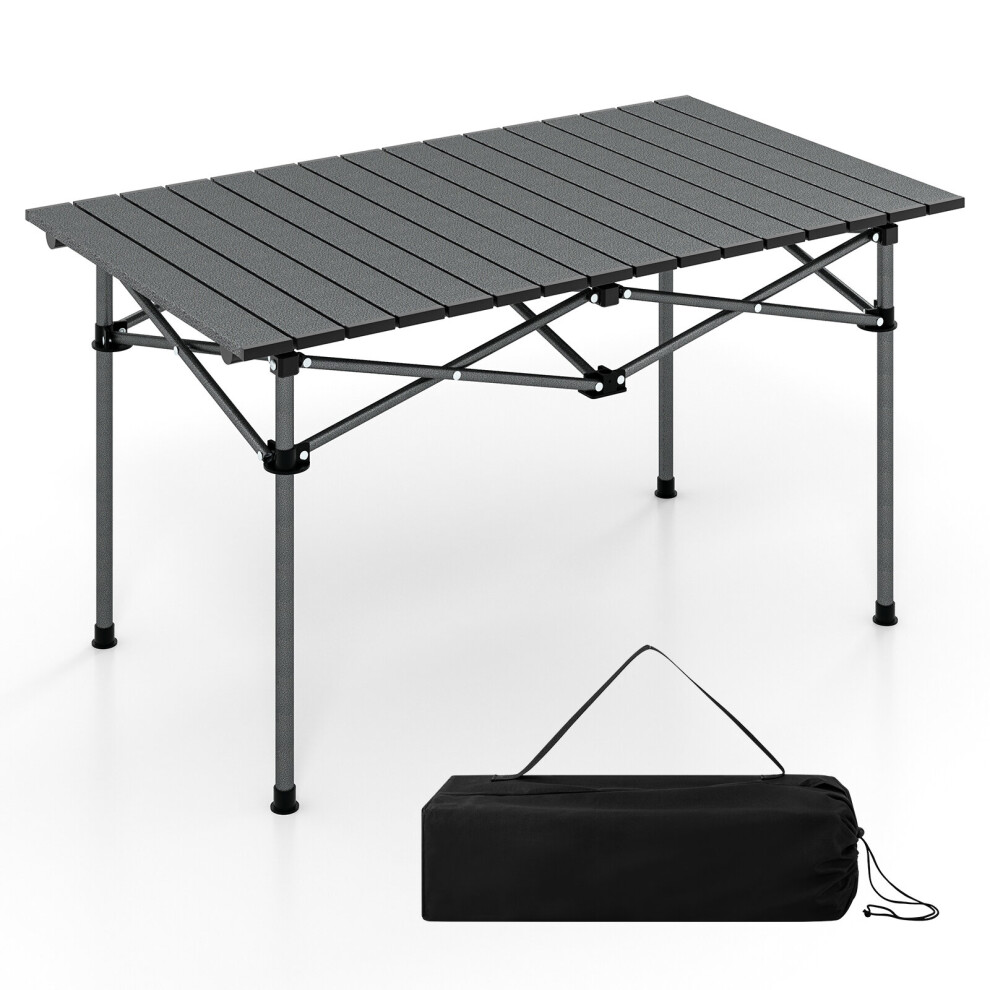 Folding Table Camping Picnic Table Outdoor Beach Table for 4-6 People