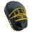PLAYWELL REXINE LEATHER CURVED TARGET FOCUS PADS - BLACK/GOLD 3