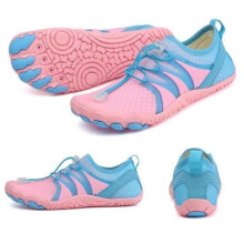 (Pink, UK 6.5) Womens Mens Water Shoes Summer Aqua Shoes Beach Swim Barefoot Wetsuit Surfing