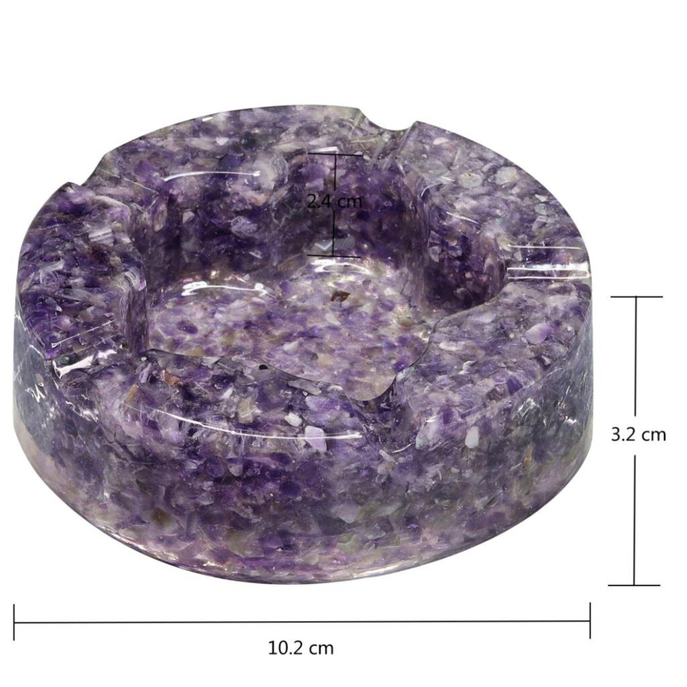 Natural Crystal Stone Plum Flower Shape Ashtray Plant Flower Pot Jewelry Tray Table Home Decor Office Ornaments Gift-image-OPC-PBRT78G-NEW