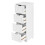 Costway Floor Storage Cabinet Freestanding Bathroom Cupboard with 4 Drawers 2