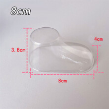 10Pcs PVC Transparent Plastic Small Foot Model Baby Shoe Socks Showcase Supports Not Easily Deformed Reusable Plastic PVC Mould