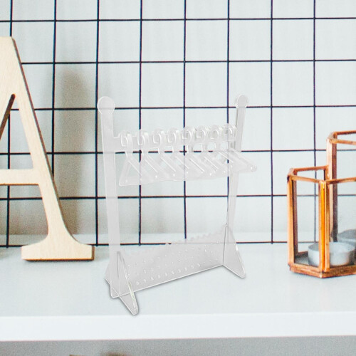 Acrylic Earring Display Stands Coat Hangers Stand Earring Holder Clear Storage Rack Jewelry