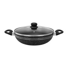 (26 Cm) Royalford Pressed Stir Aluminium Induction Wok Pan