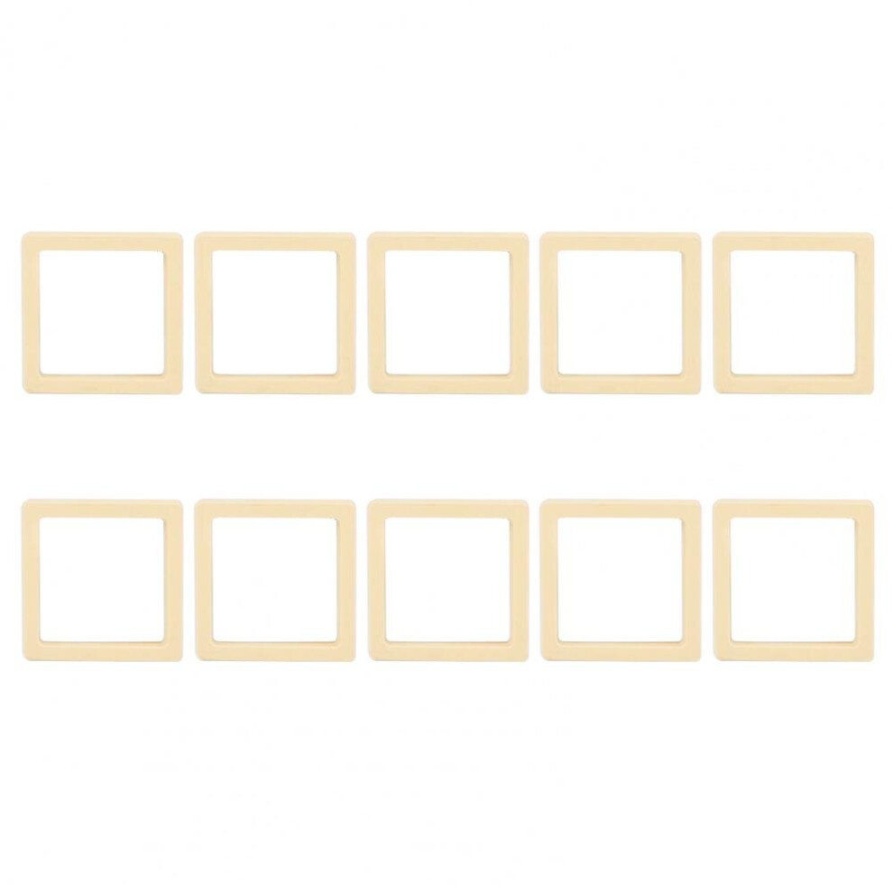 (Light Yellow White-9cm) 10Pcs Ring Case Useful 3D Floating Picture Frame Jewelry Stone Case Multi-purpose Dustproof Earrings Storage Box-image-OPC-PBRT98J-NEW