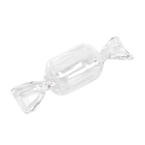Mini 1PCS 5PCS Plastic Transparent Candy Box Candy-shaped Storage Container DIY Wedding Supplies