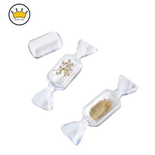 Mini 1PCS 5PCS Plastic Transparent Candy Box Candy-shaped Storage Container DIY Wedding Supplies 1