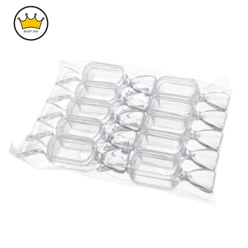 Mini 1PCS 5PCS Plastic Transparent Candy Box Candy-shaped Storage Container DIY Wedding Supplies 2